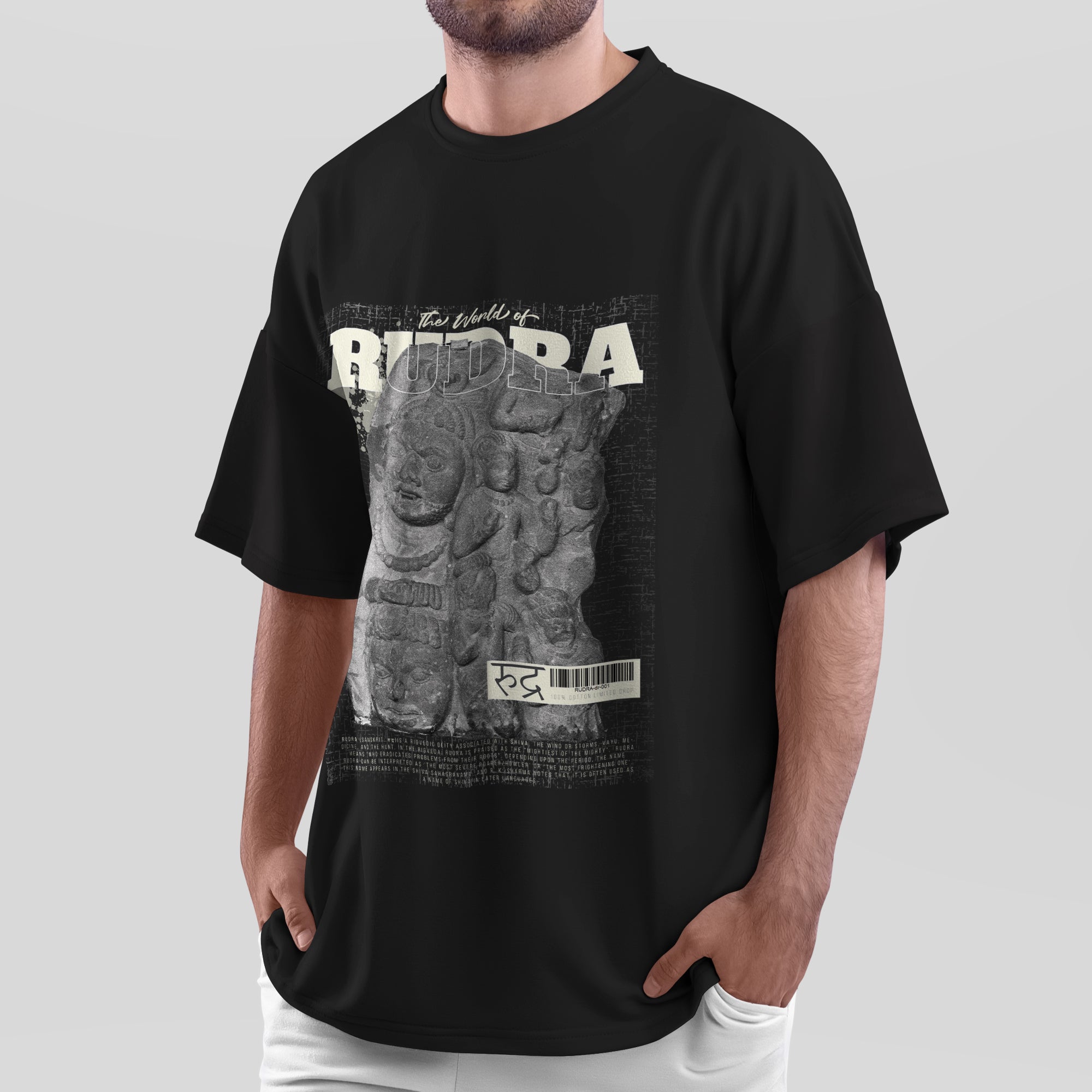 The World of Rudra Heritage Oversized T-Shirt | Organic Cotton Streetwear