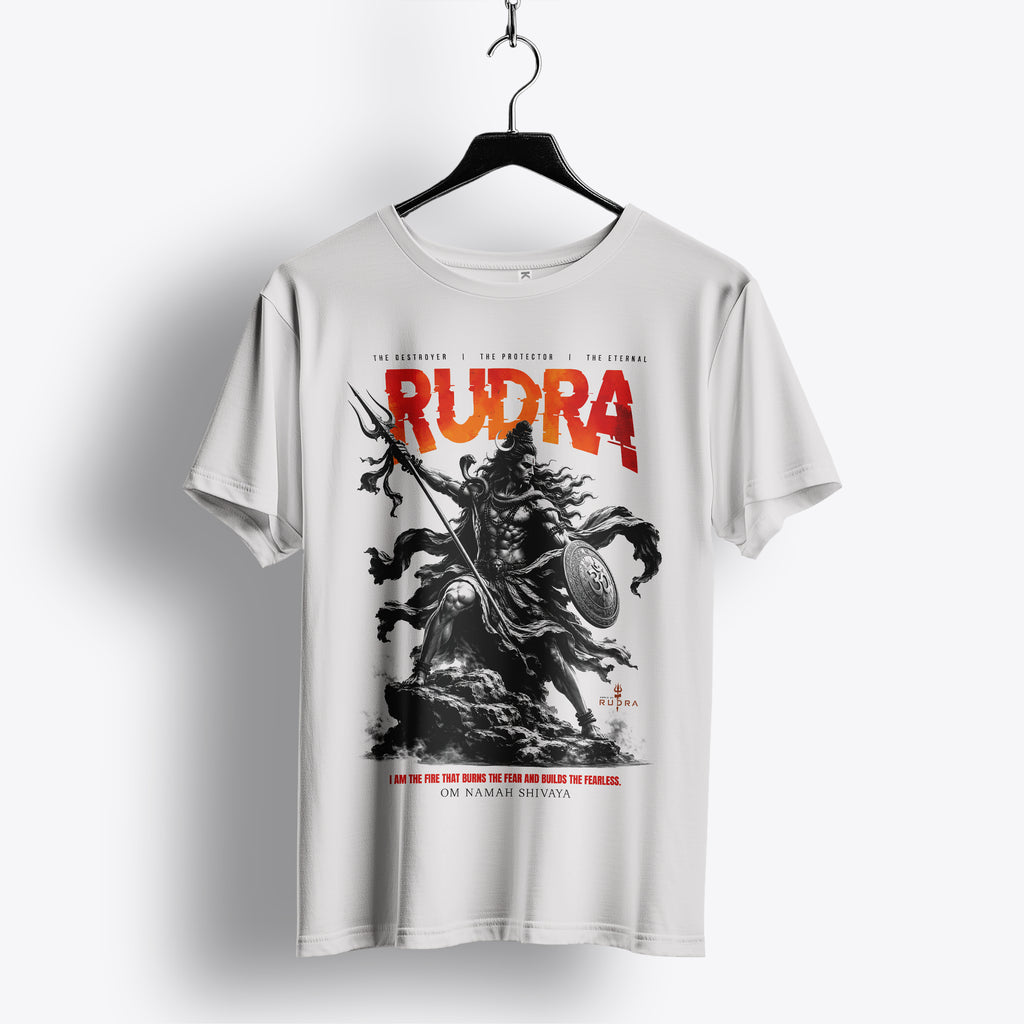 Rudra The Eternal Warrior Oversized T-Shirt | Organic Cotton Streetwear