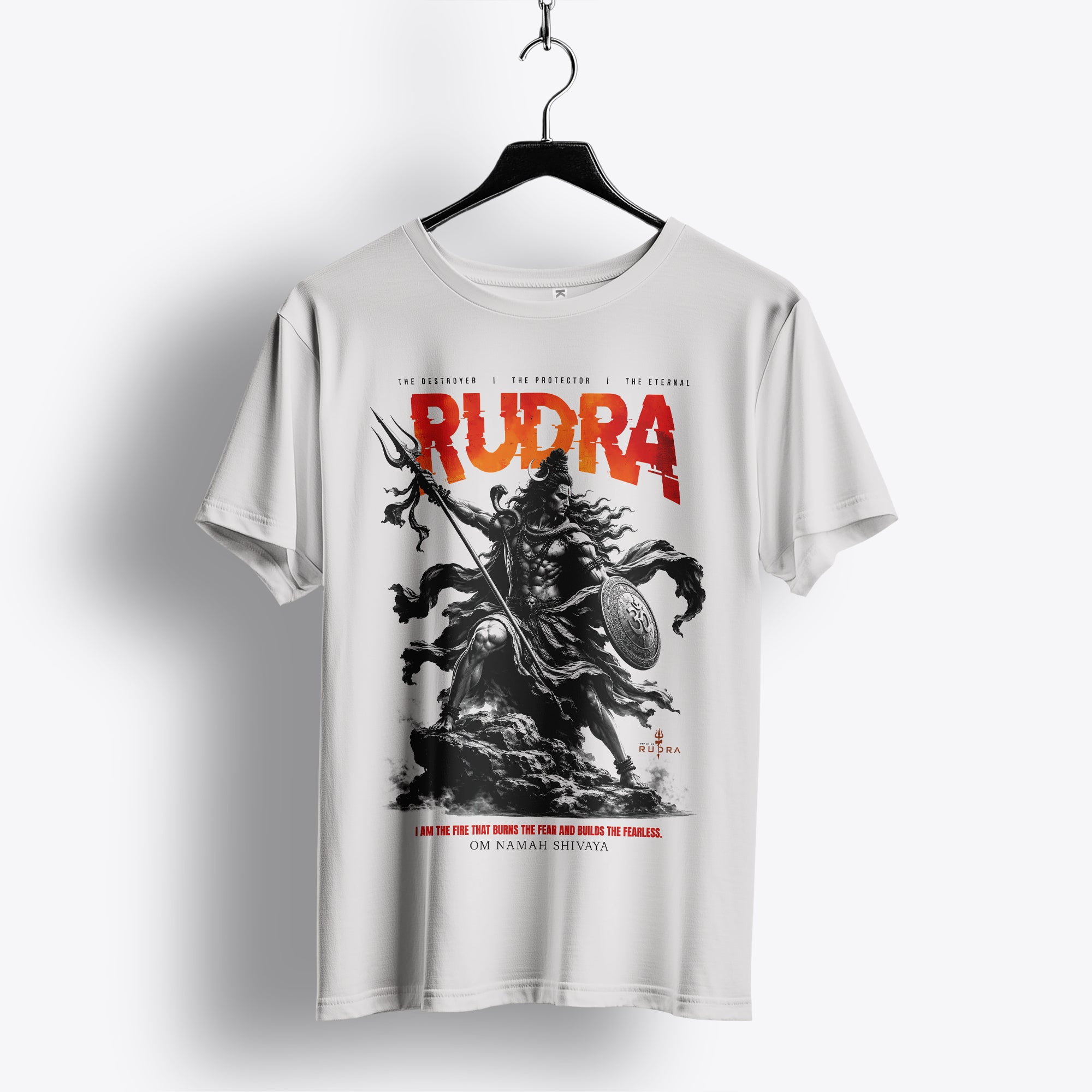 Rudra The Eternal Warrior Oversized T-Shirt | Organic Cotton Streetwear